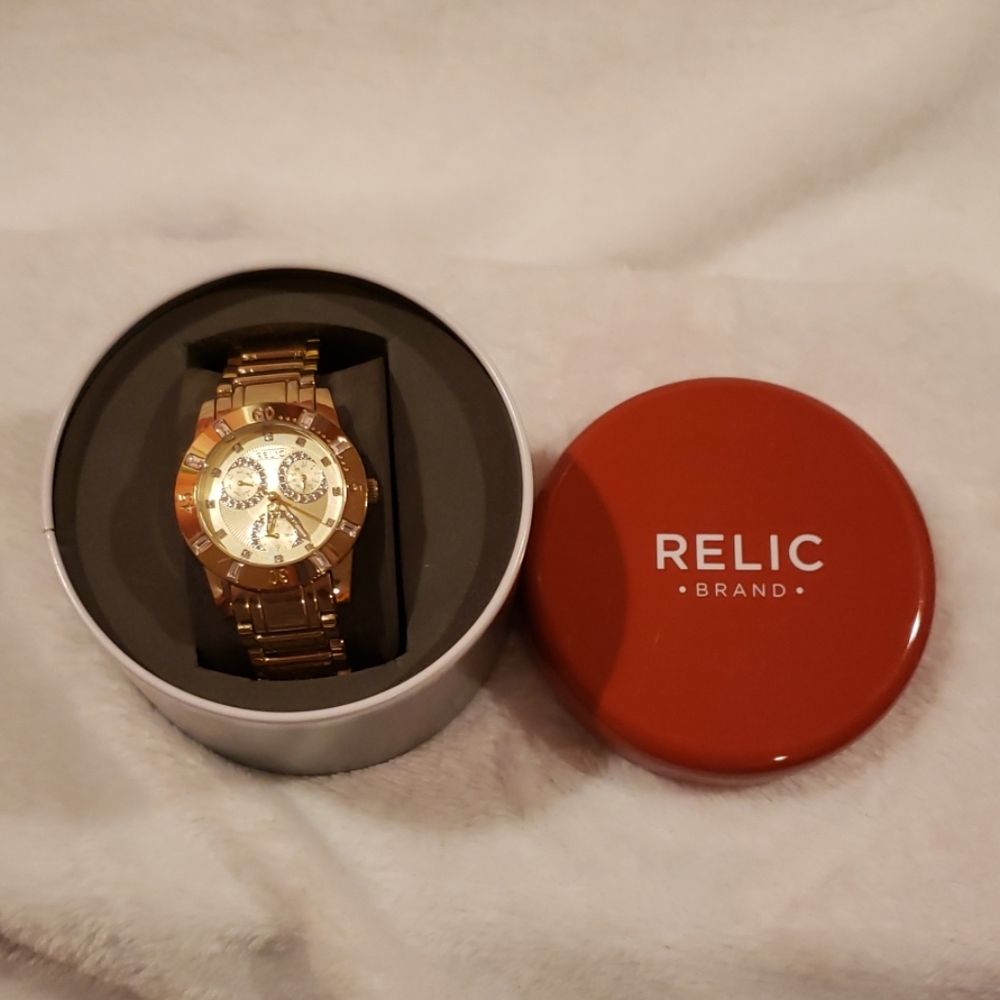 Relic Gold Watch